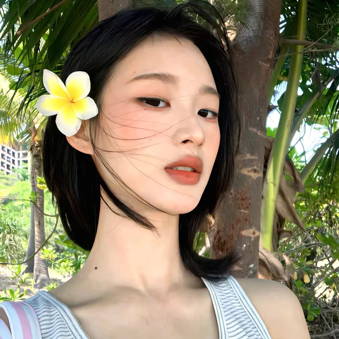 坐推土机的少女